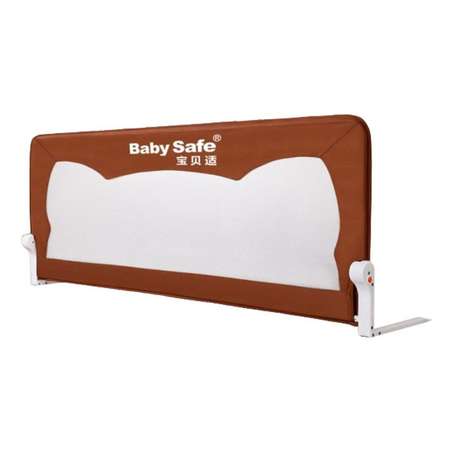 Барьер защитный для кровати Baby Safe Ушки 180х42 коричневый