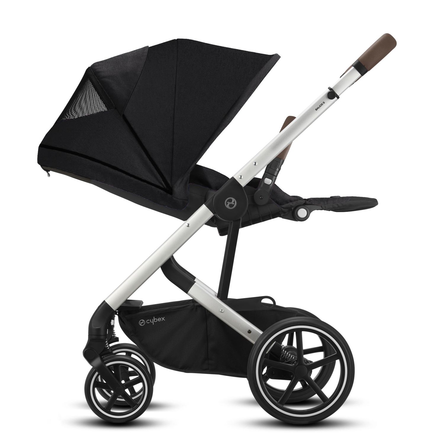 Коляска Cybex Balios S Lux SLV с дождевиком Deep Black - фото 5