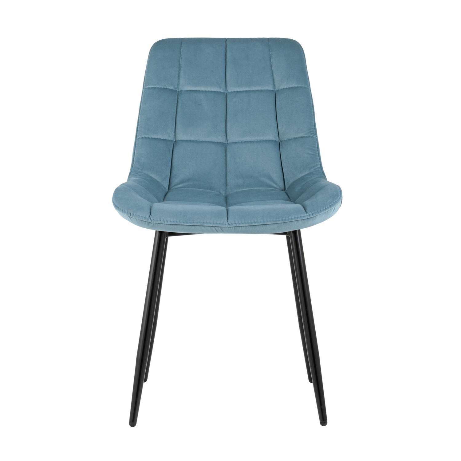 Комплект стульев Stool Group для кухни 4 шт Флекс велюр пыльно-голубой - фото 12