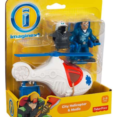 Набор фигурок IMAGINEXT City Helicopter & Medic (X7614)