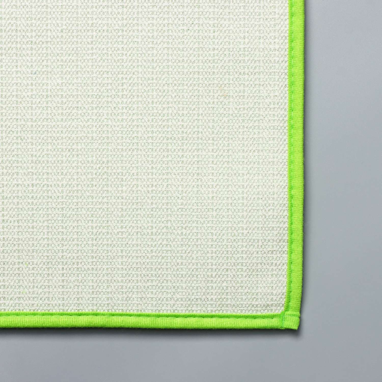 Набор ковриков Доляна для ванной и туалета «Букли» 2 шт: 40×50 50×80 см цвет зелёный - фото 5