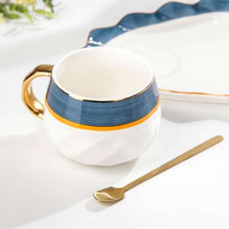 Чайная пара Sima-Land Аврора 3 предмета чашка 250 мл тарелка ложка