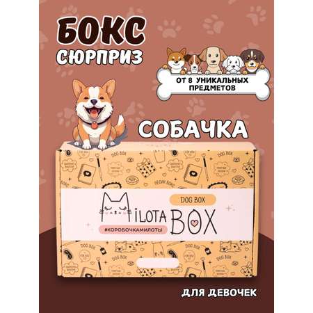 Подарочный бокс для девочки iLikeGift собачка