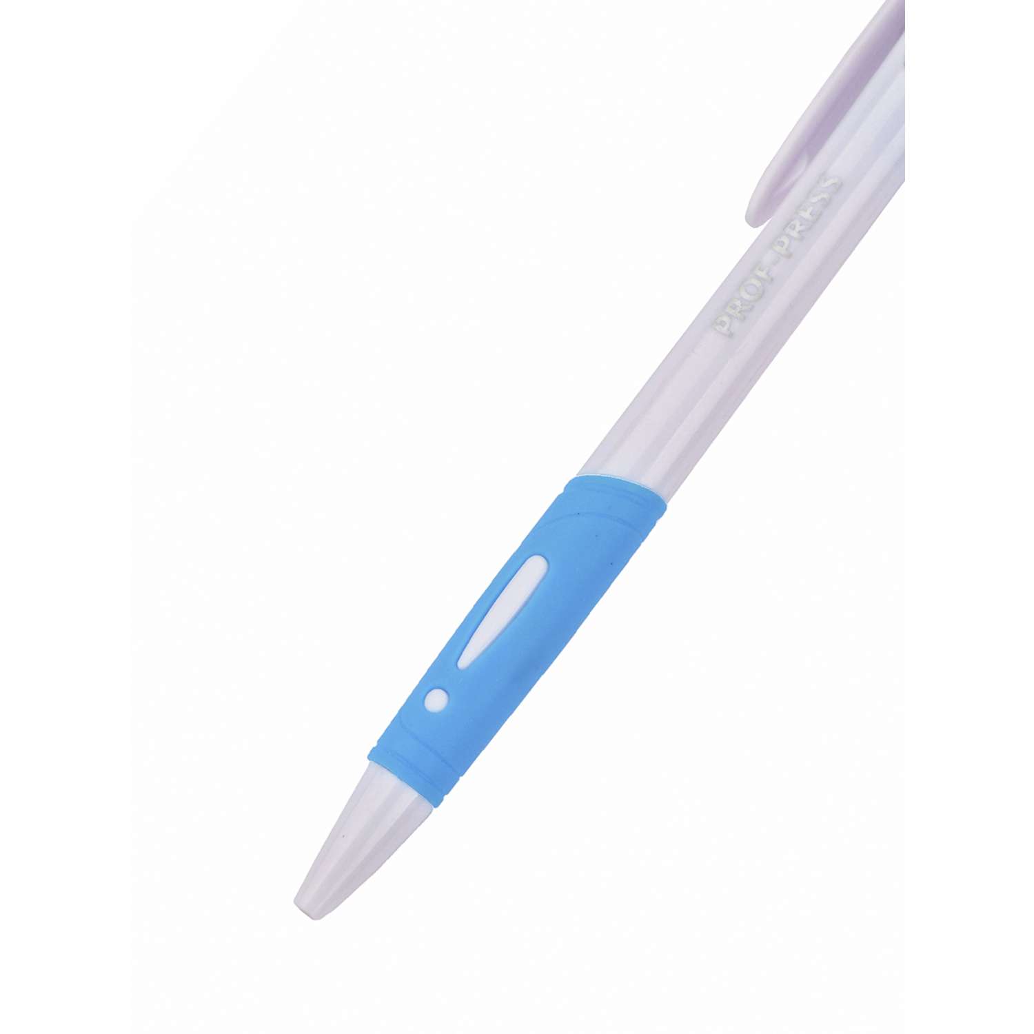 Ручка шариковая Prof-Press синяя bright line автоматическая с рез манжеткой 10шт - фото 7