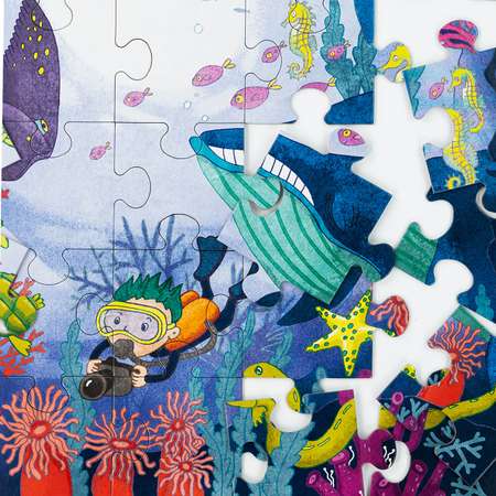 Пазл детский Харди Гарди Подводный мир и морские животные 48 деталей