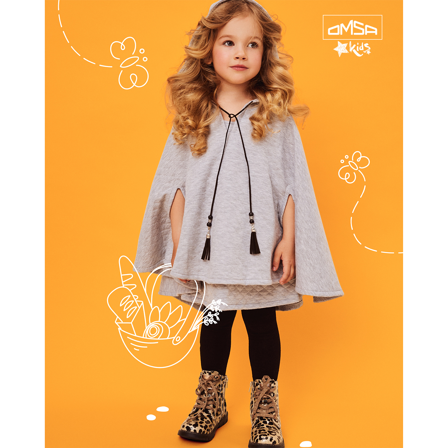 Колготки Omsa OMSA kids Collant 11С01 гладь Grigio (3шт) - фото 2