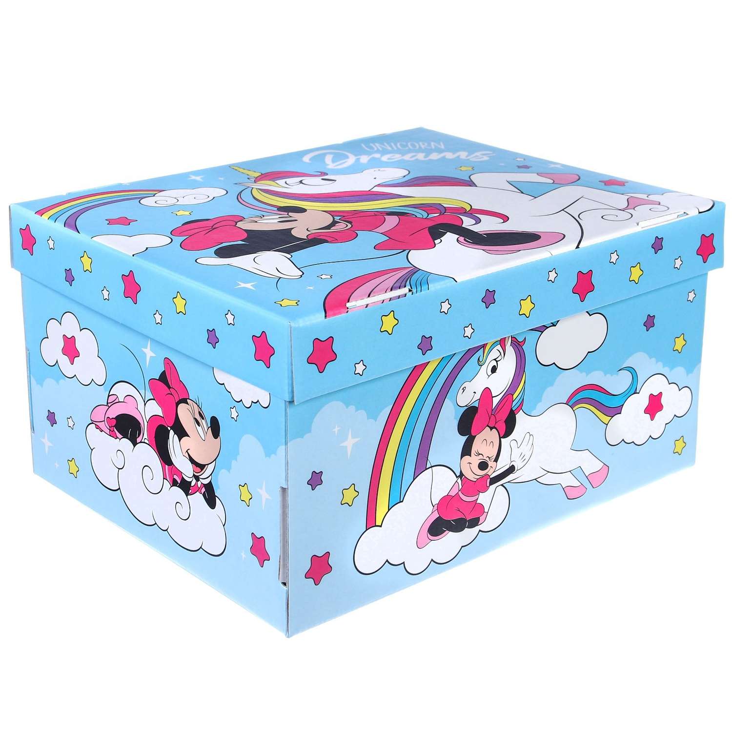 Коробка Disney подарочная складная с крышкой 31 х 25 5 х 16 «Dreams» Минни и единорог - фото 1
