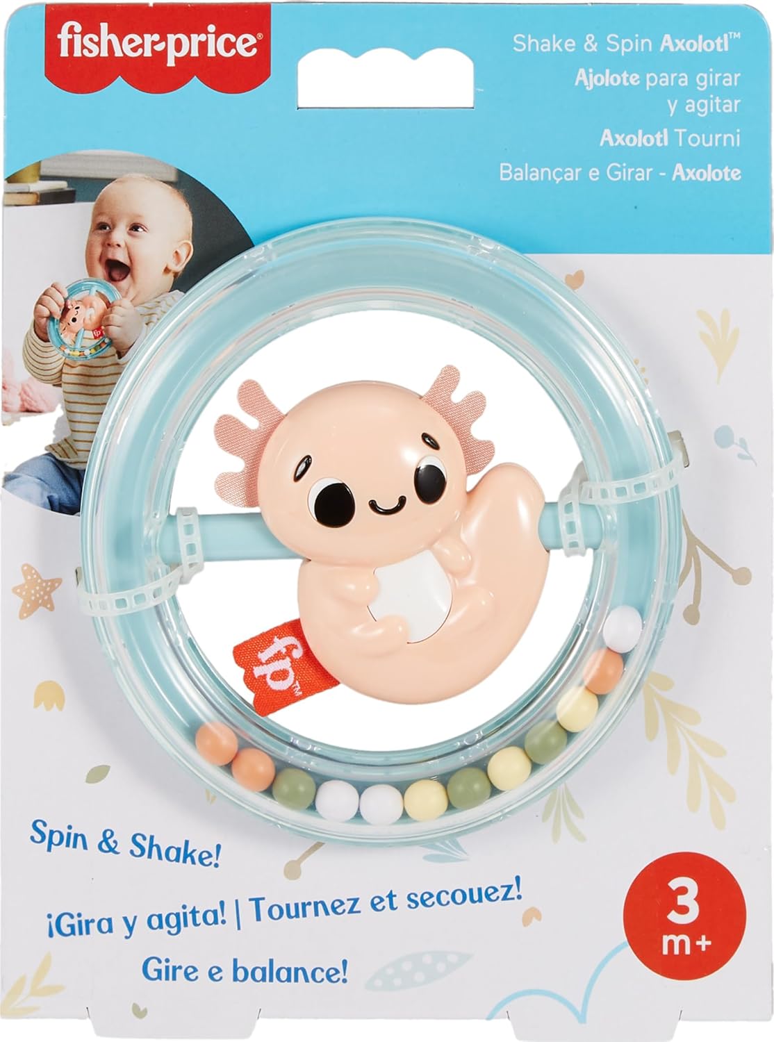 Погремушка Fisher-Price Аксолотль HRB21 - фото 3