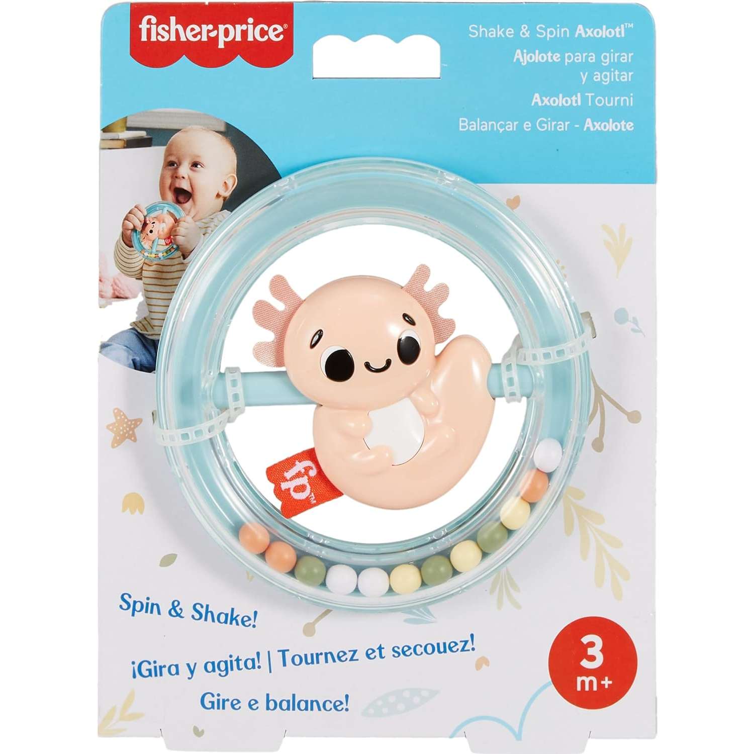 Погремушка Fisher-Price Аксолотль HRB21 - фото 3