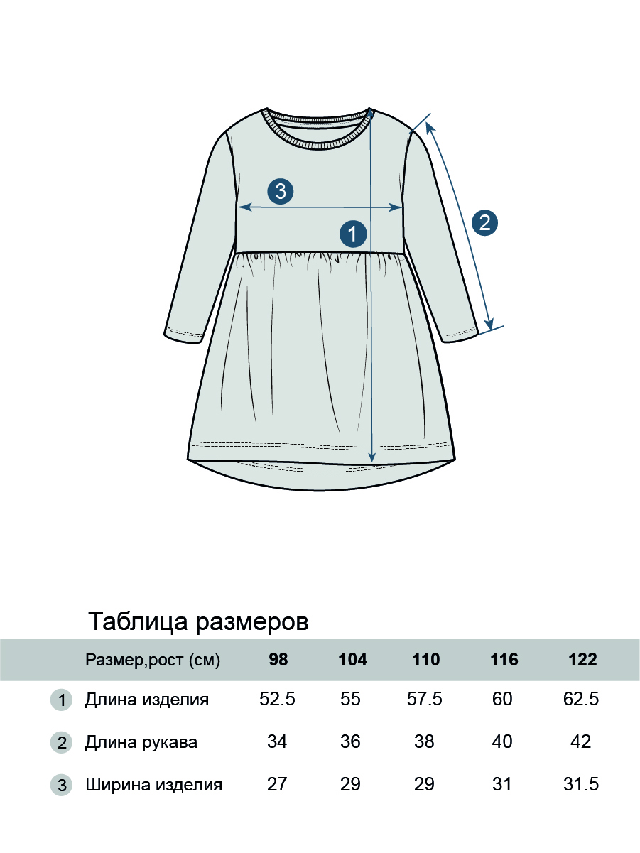 Платье Три кота TKG311/Бирюзовый - фото 7