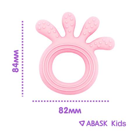 Прорезыватель Осьминог ABASK LIGHTPINK