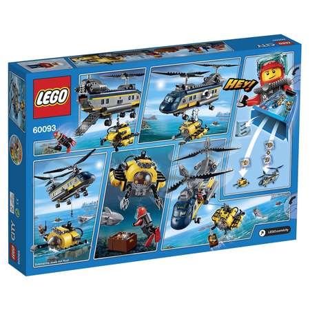 Конструктор LEGO City Deep Sea Explorers Вертолет исследователей моря (60093)