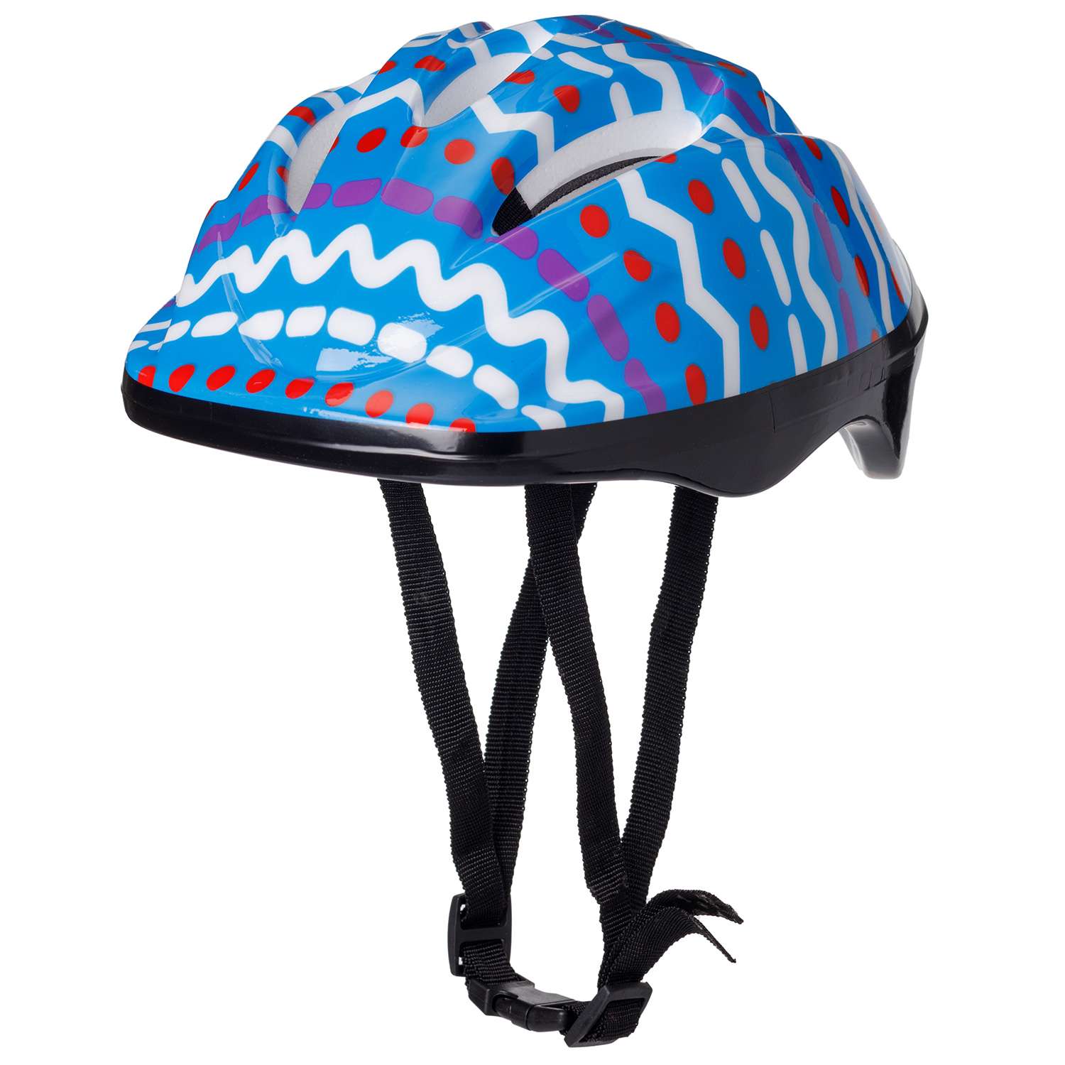 Защита Шлем BABY STYLE для роликовых коньков синий принт обхват 57 см - фото 1