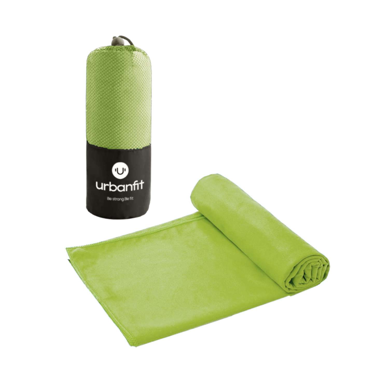 Полотенце спортивное Urbanfit зеленый размер 70х140 см - фото 1