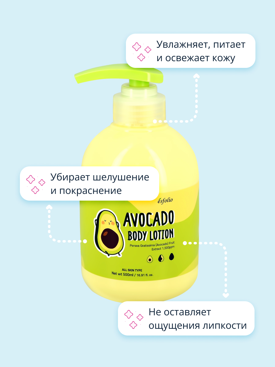 Лосьон для тела Esfolio avocado питательный 500 мл - фото 3