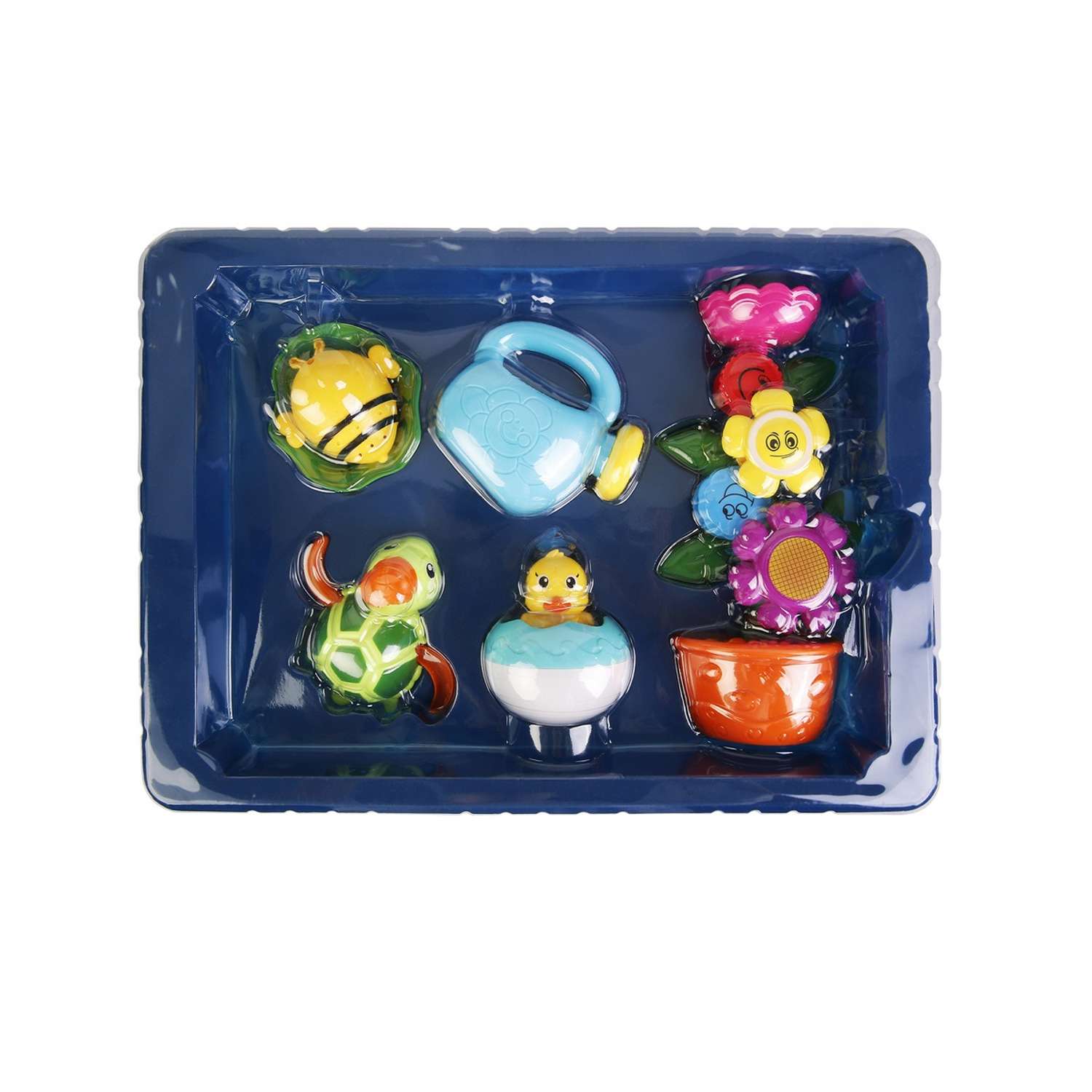 Набор игрушек для купания Mioshi Цветок-фонтанчик 6 предметов - фото 4