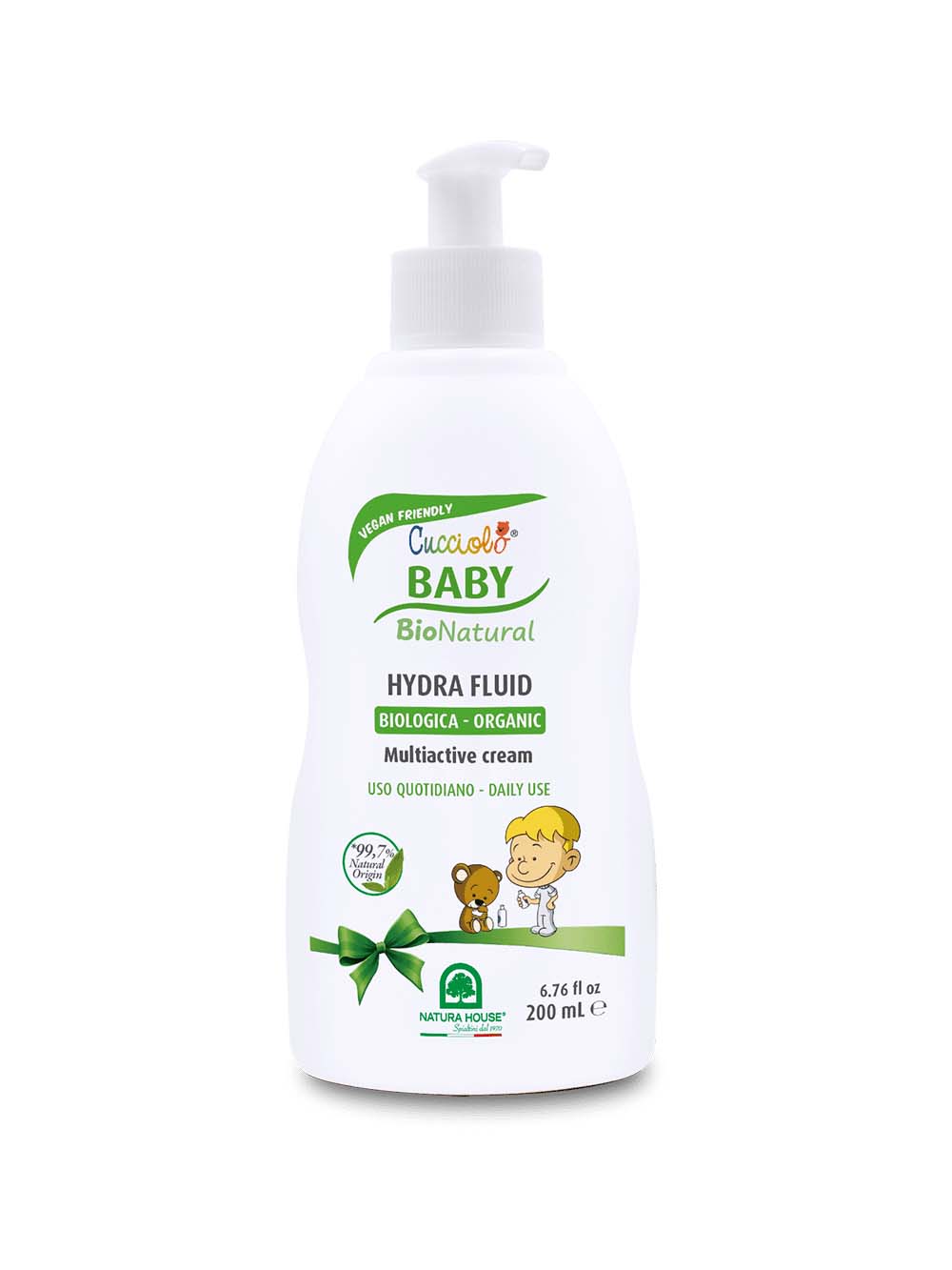 Флюид Natura House увлажняющий Cucciolo Baby Bio Natural 200 мл - фото 15