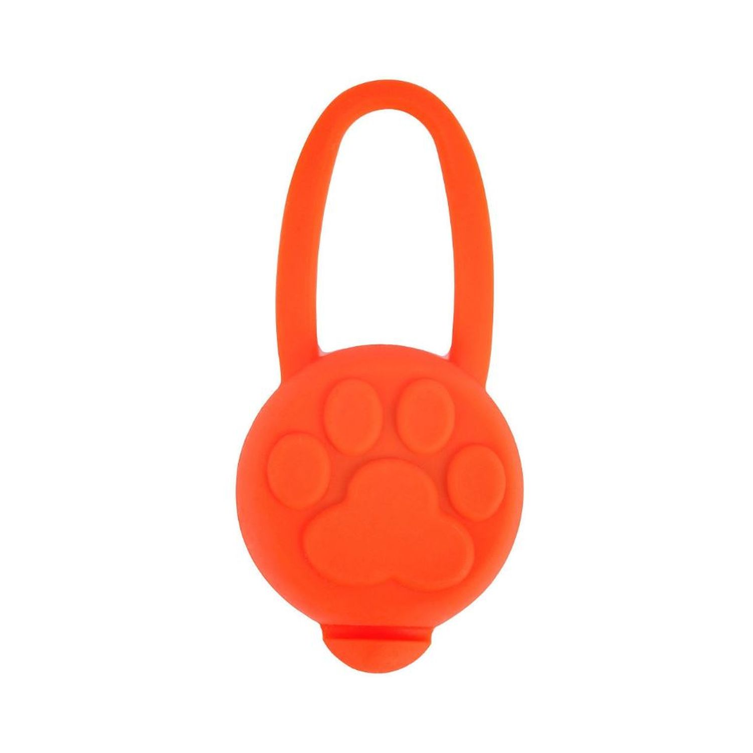Брелок-маячок Keyprods для кошек и собак Лапка оранжевый - фото 1