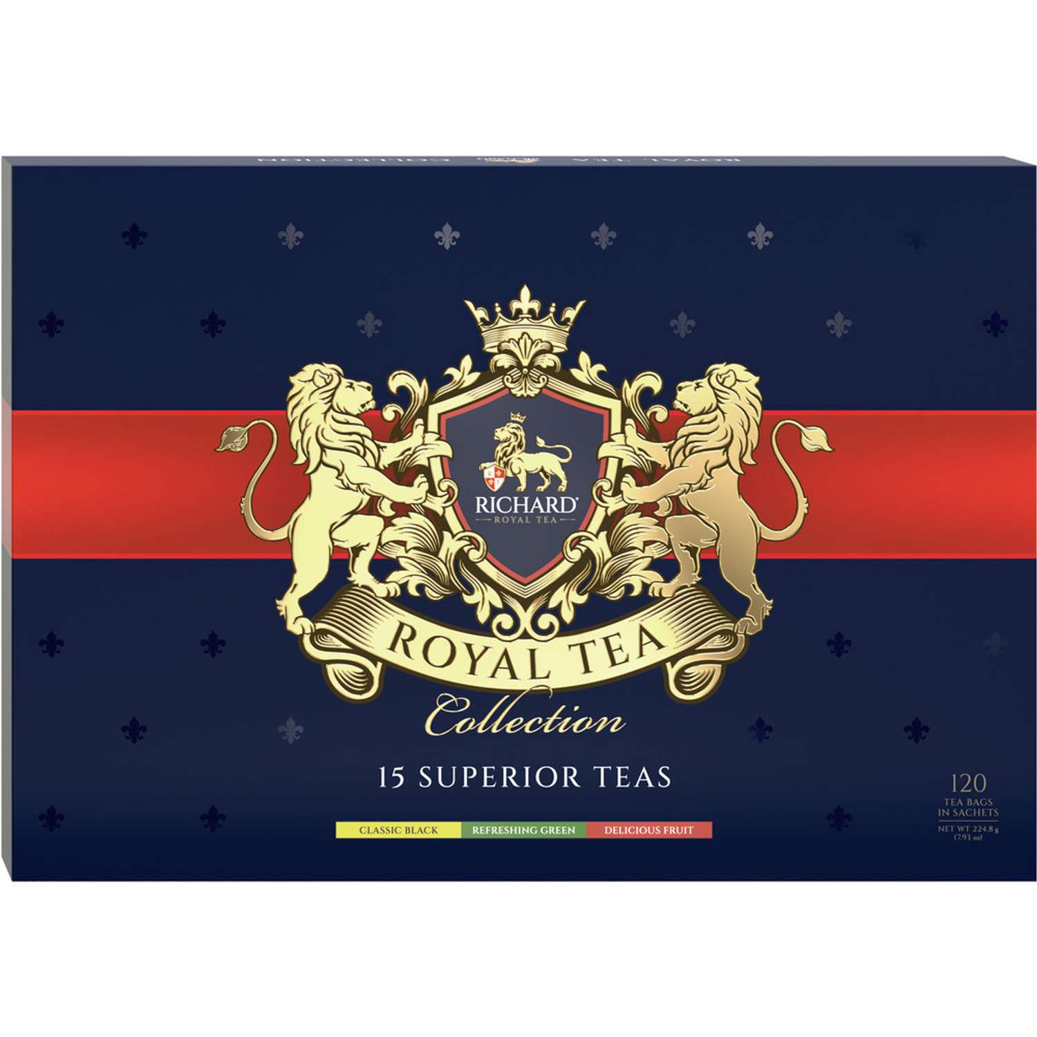 Чай в пакетиках Richard Royal Tea Collection ассорти 15 вкусов 120 шт - фото 2