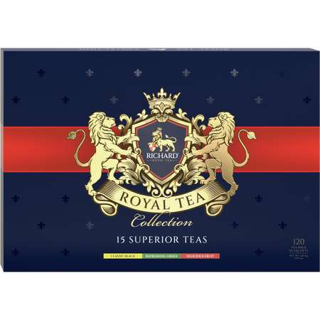 Чай в пакетиках Richard Royal Tea Collection ассорти 15 вкусов 120 шт