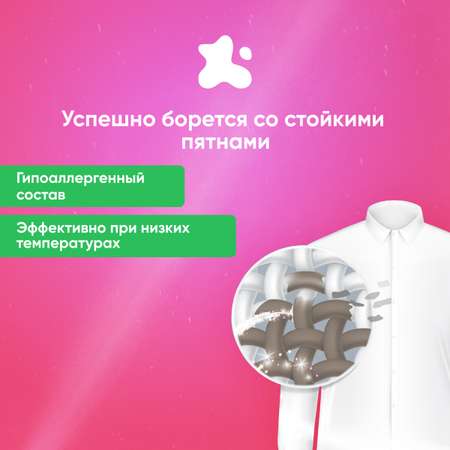 Жидкое средство для стирки Liby с эссенцией масла Ши мягкая упаковка 1800 мл