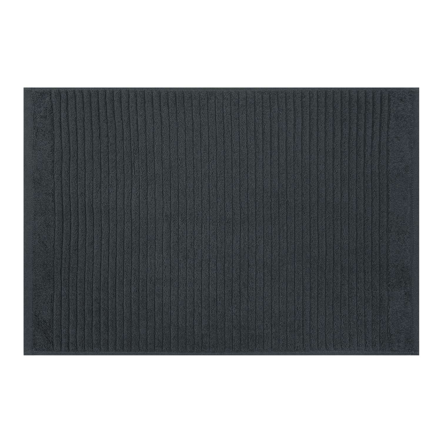 Махровое полотенце BRAVO Коврик полоска 50х70 серый - фото 1