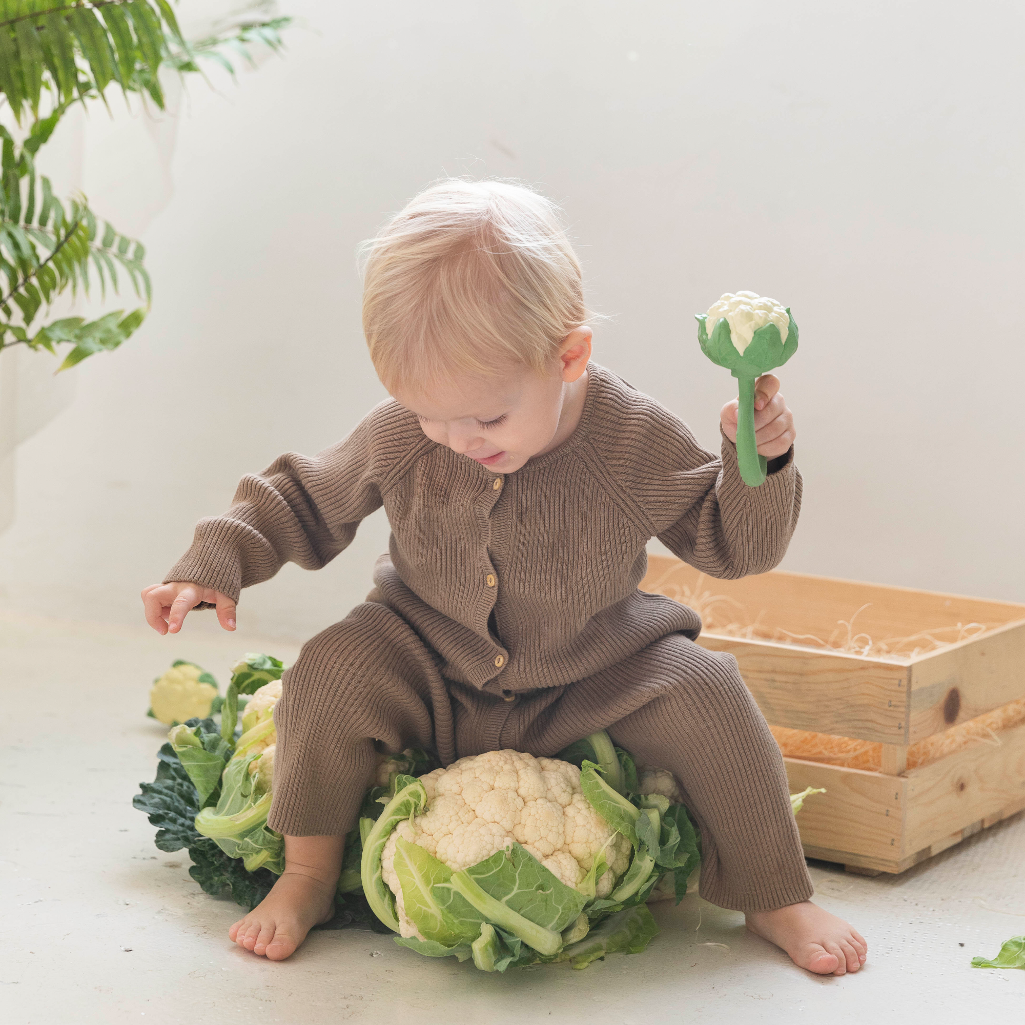 Погремушка OLI and CAROL Прорезыватель caulIfLOwER ratTLE toY - фото 8