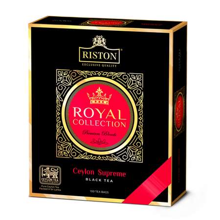 Чай Riston Royal Collection Ceylon Supreme черный 100 пакетов