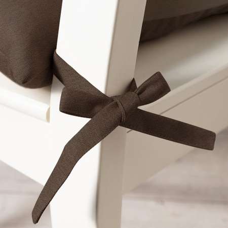 Комплект подушек для стула LOVEME Рогожка Шоколад 40х40см 4 предмета