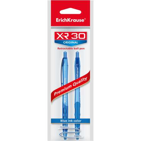 Ручки шариковые ErichKrause XR30 Original автоматические Синие 2шт 43620