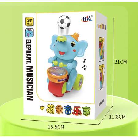 Музыкальная игрушка Panawealth International Веселый Слоненок с барабаном