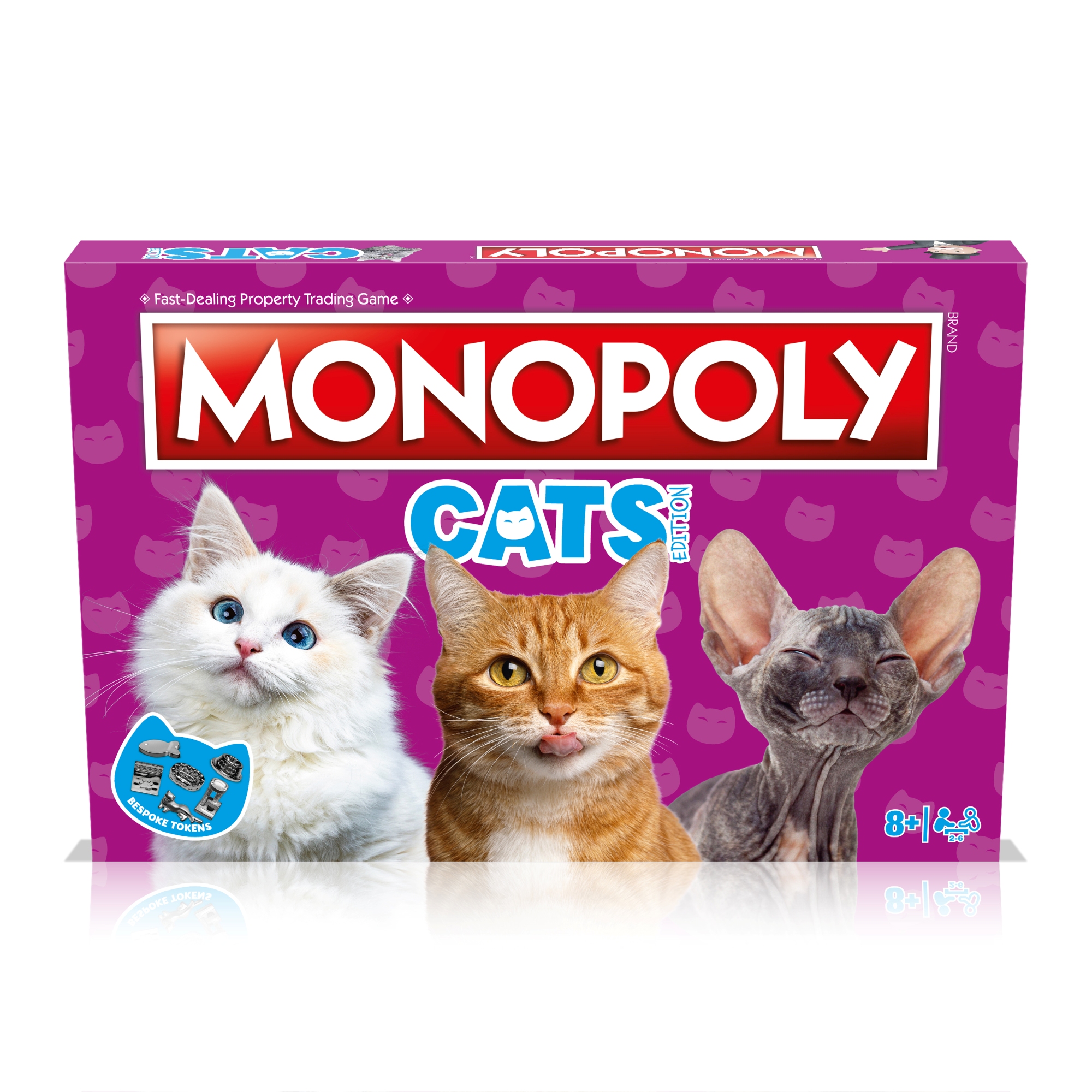 Настольная игра Monopoly Монополия Cats на английском языке купить по цене  4999 ₽ в интернет-магазине Детский мир