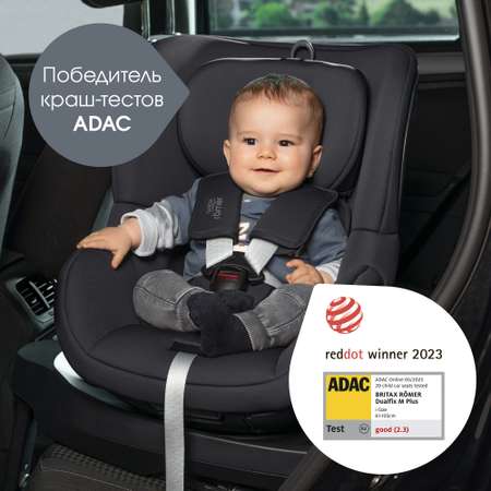 Детское автокресло Britax Roemer Dualfix M Plus Midnight Grey с 3 месяцев до 4 лет ростом 61-105 см до 20 кг