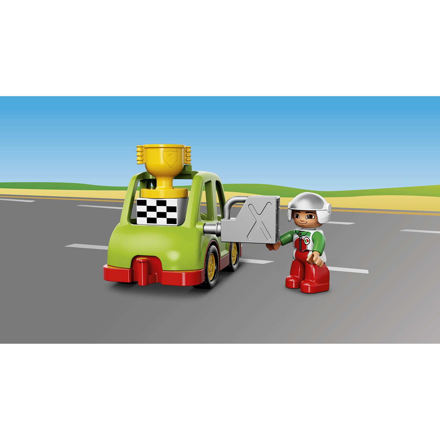 Конструктор LEGO DUPLO Town Гоночный автомобиль (10589) - фото 7