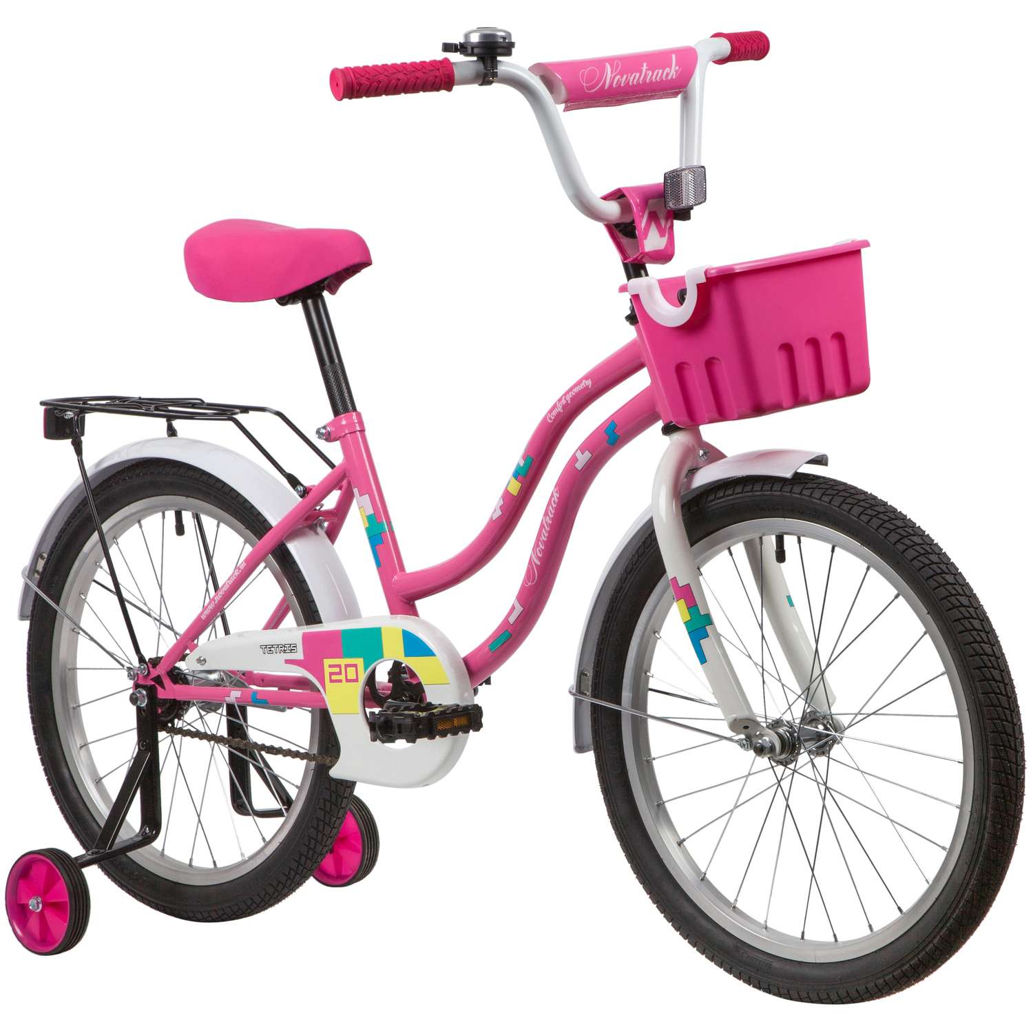 Велосипед 20 розовый. NOVATRACK TETRIS - фото 2
