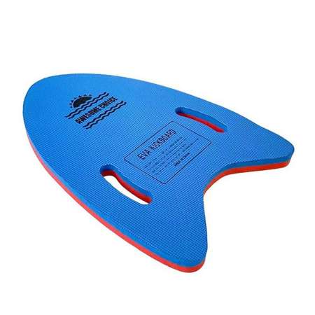 Доска для плавания Hawk 2-х цветная с ручками 31х42х2.5 см E32994 сине/красная