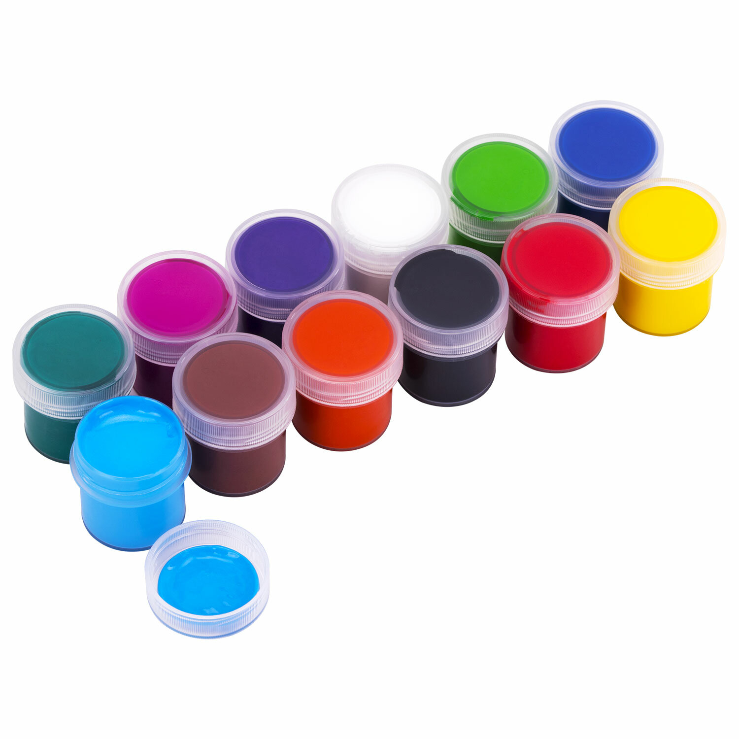 Краски акриловые Brauberg набор для рисования 12 цветов по 10 мл - фото 4