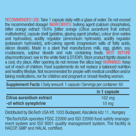 Жиросжигатель BiotechUSA Synephrine 60 капсул