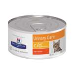 Корм для кошек HILLS 156г Prescription Diet c/d Multicare Urinary Care для МКБ с курицей консервированный