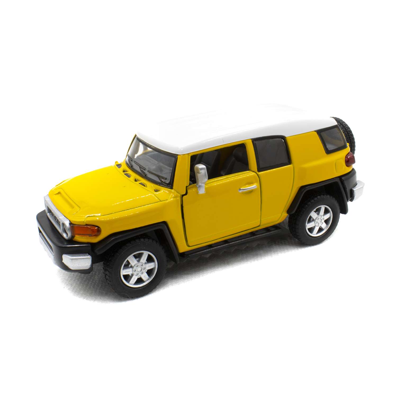 Модель автомобиля KINSMART Тойота FJ крузер желтый АМ001/5 - фото 1
