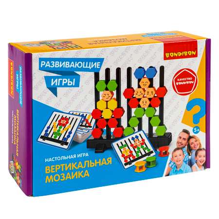 Развивающая настольная игра Bondibon Вертикальная мозаика