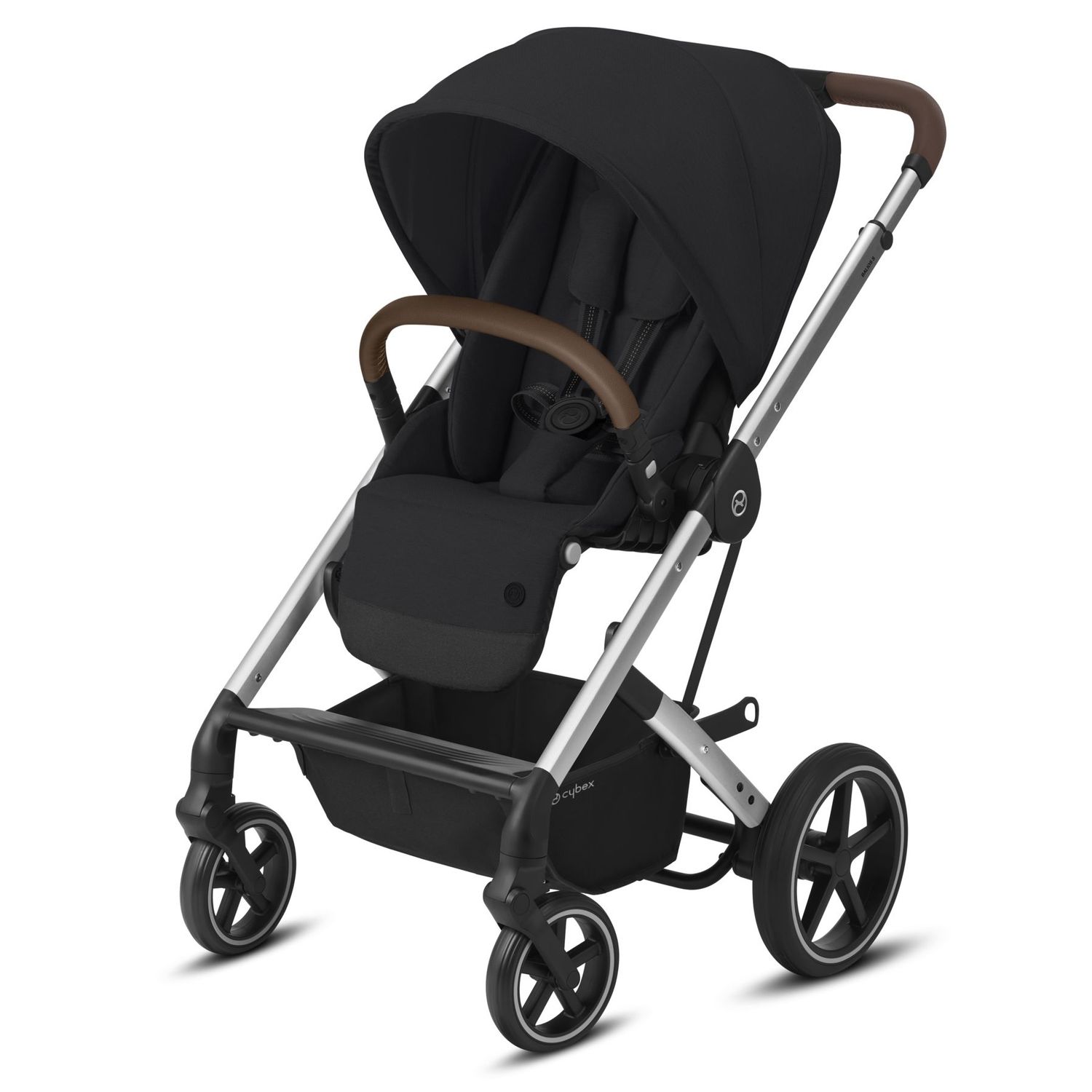 Коляска Cybex Balios S Lux SLV с дождевиком Deep Black - фото 1