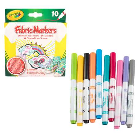 Фломастеры для росписи по ткани Crayola 10шт 58-8633