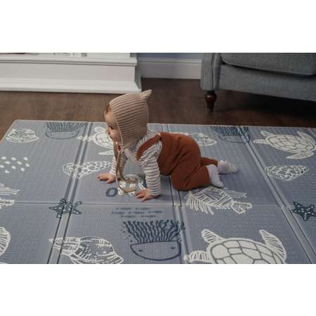 Детский коврик MIKMEL складной развивающий двусторонний 180х200 см