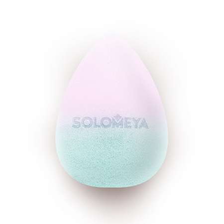 Спонж для макияжа SOLOMEYA Косметический меняющий цвет Blue-pink