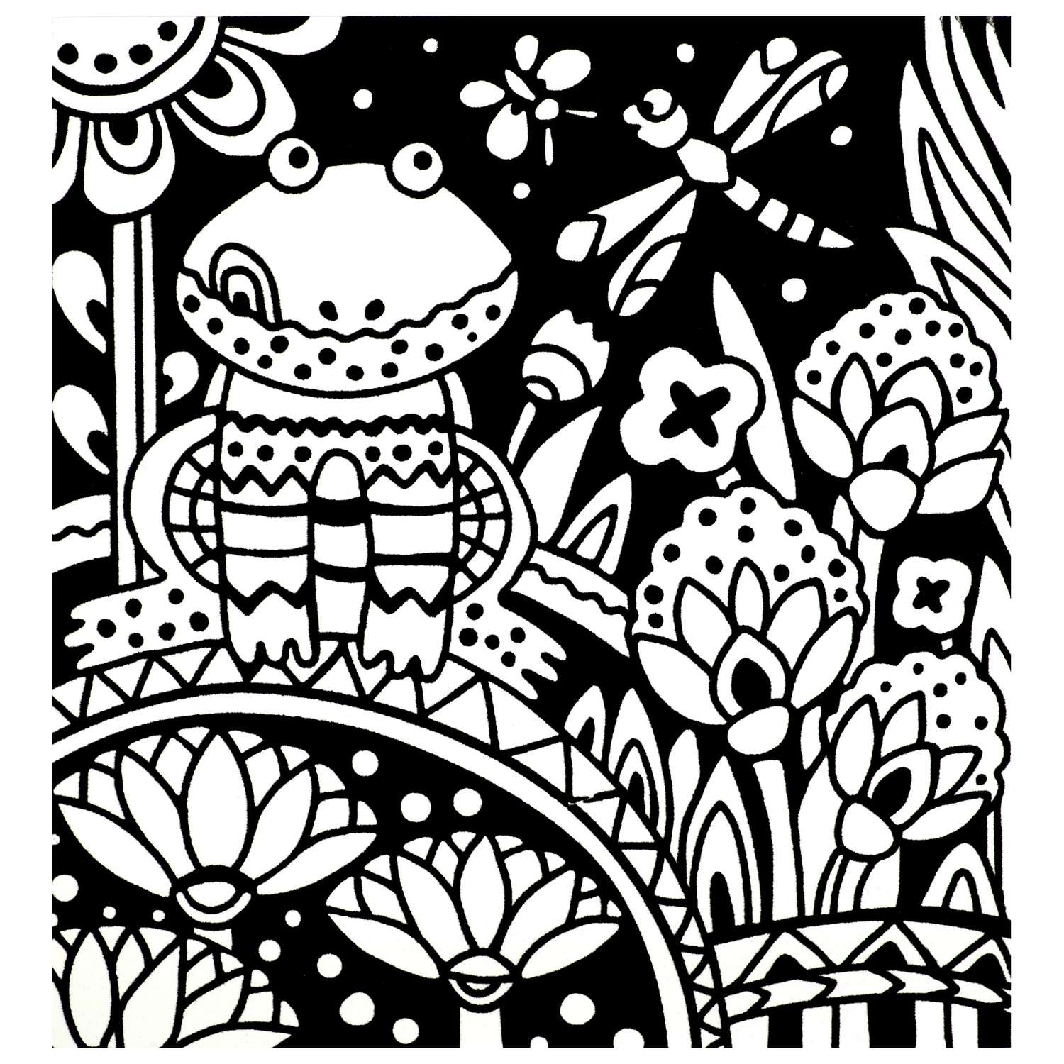 Раскраска Айрис ПРЕСС Набор бархатных раскрасок Летняя полянка 3 основы - фото 3
