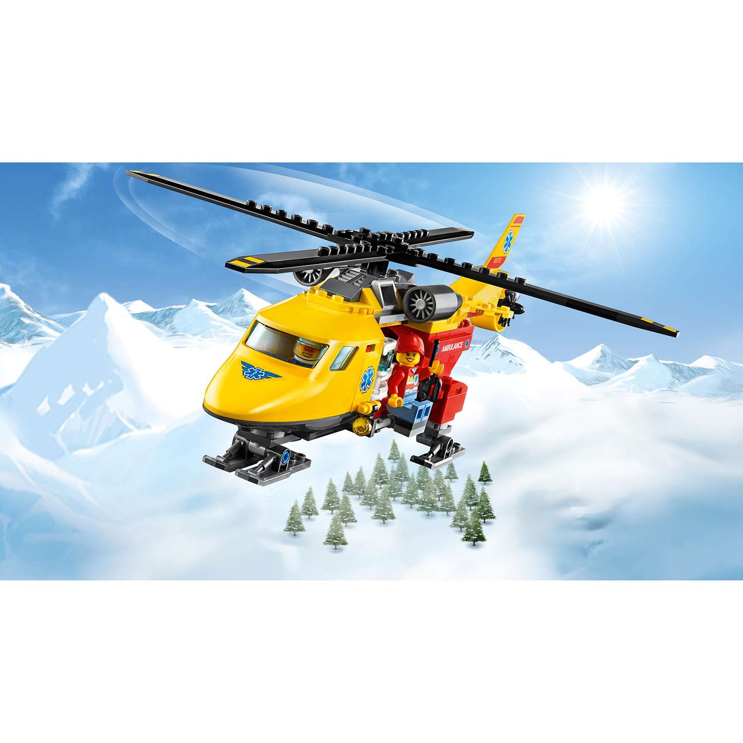 Конструктор LEGO Вертолёт скорой помощи City Great Vehicles (60179) - фото 7