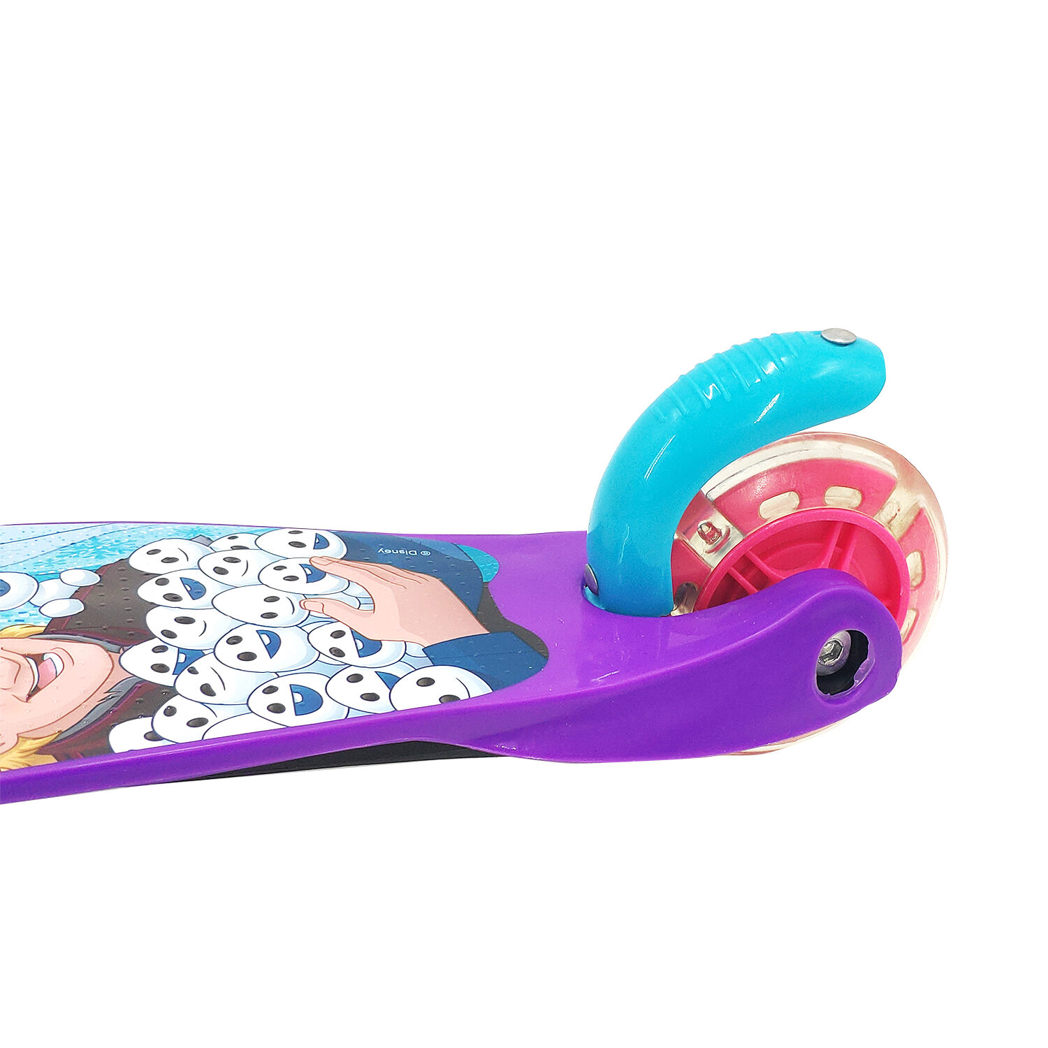 Самокат детский трехколесный 1toy Disney холодное сердце кикборд для девочки со светящимися колесами - фото 8