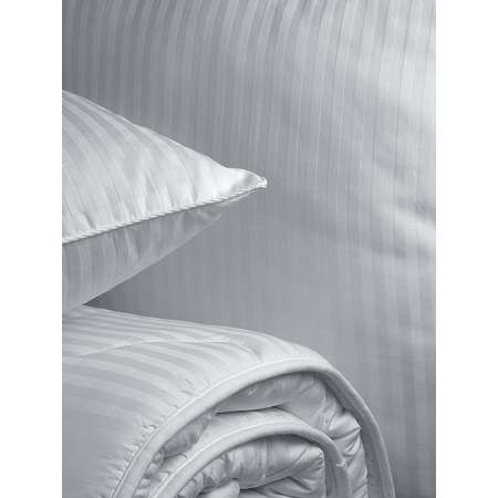 Одеяло Selena Страйп-сатин Евро 200х215 см с наполнителем микроволокно Лебяжий пух