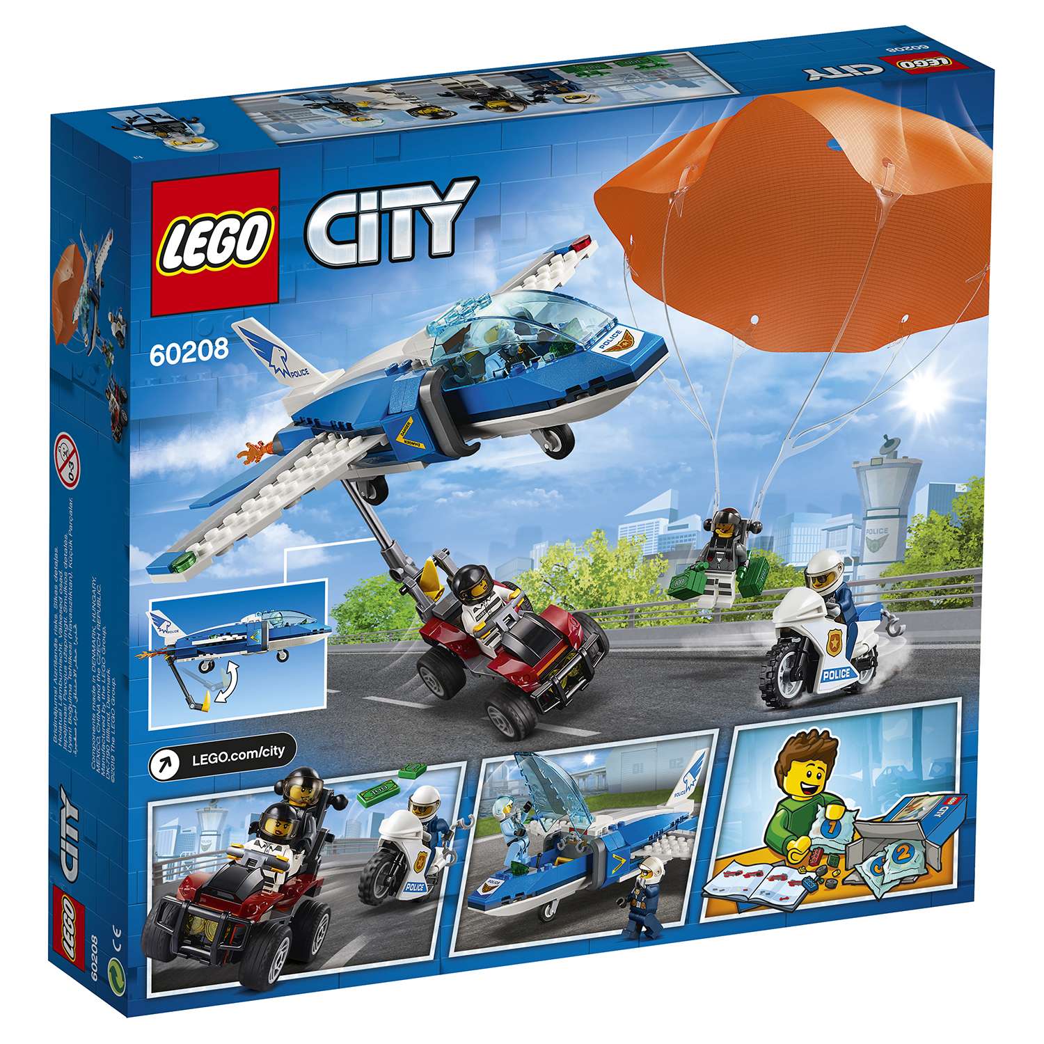 Конструктор LEGO City Police Воздушная полиция: арест парашютиста 60208 - фото 3